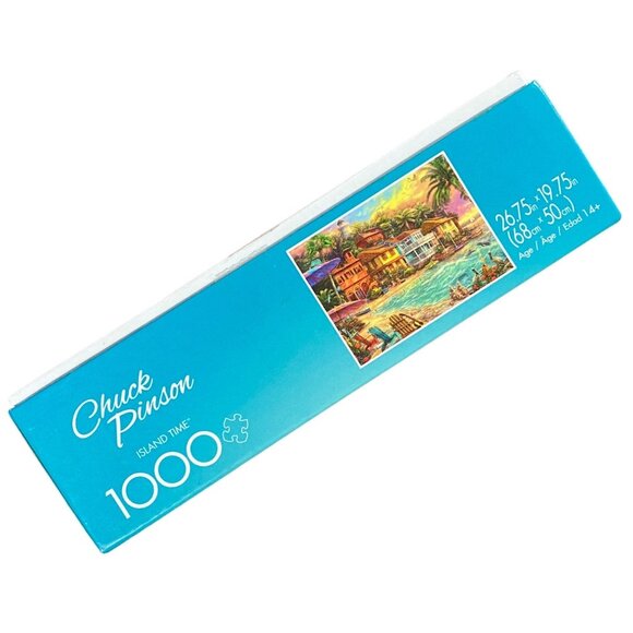 Buffalo Chuck Pinson Island Time 1000 Piece Jigsaw Puzzle Beach Resort Vacation - Picture 3 of 5